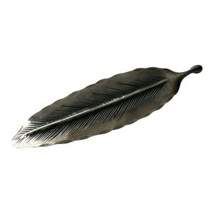 Vintage Sterling Silver Feather Brooch Made by Stuart Nye Hand Wrought Brooch